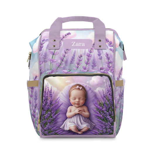Zara Lavender Dreamer Baby Bag 💜 Personalized Purple Diaper Bag