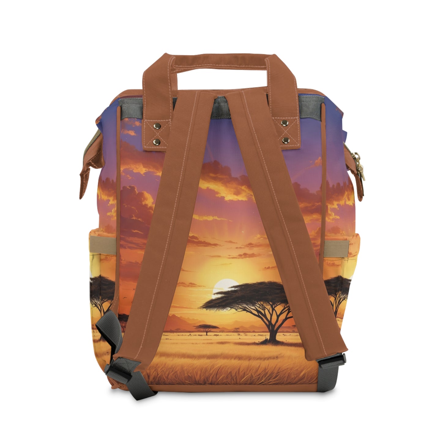 Girl Diaper Bag – Ghanaian Kente Horse Princess Edition