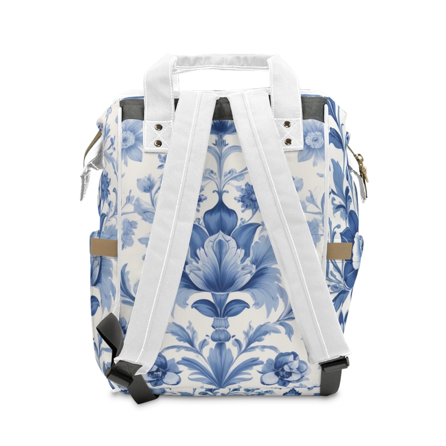 Boys Diaper Bag – Delft Blue Cats Duo Edition | Personalized Baby Backpack