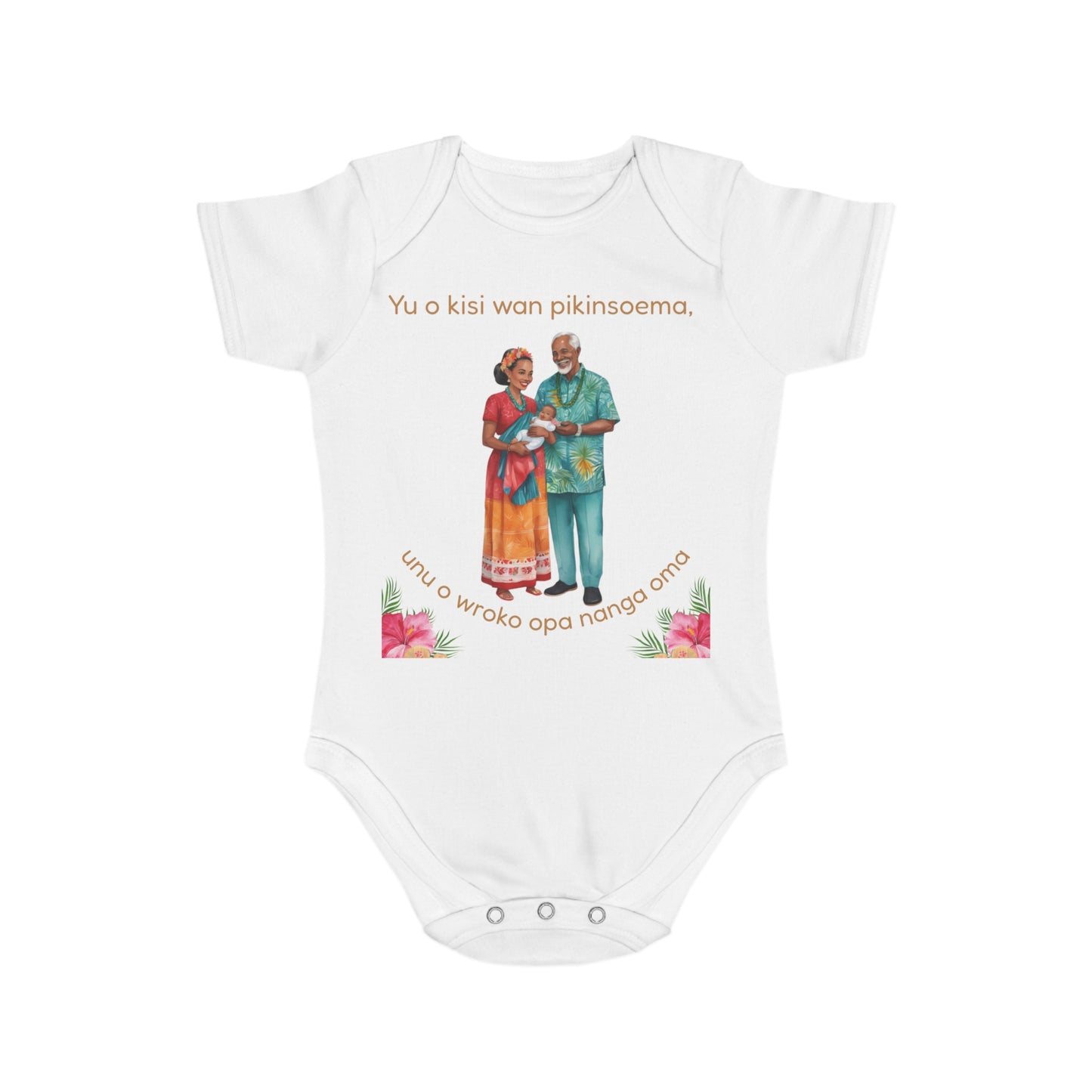 Surinamese Baby Announcement Bodysuit – Opa & Oma