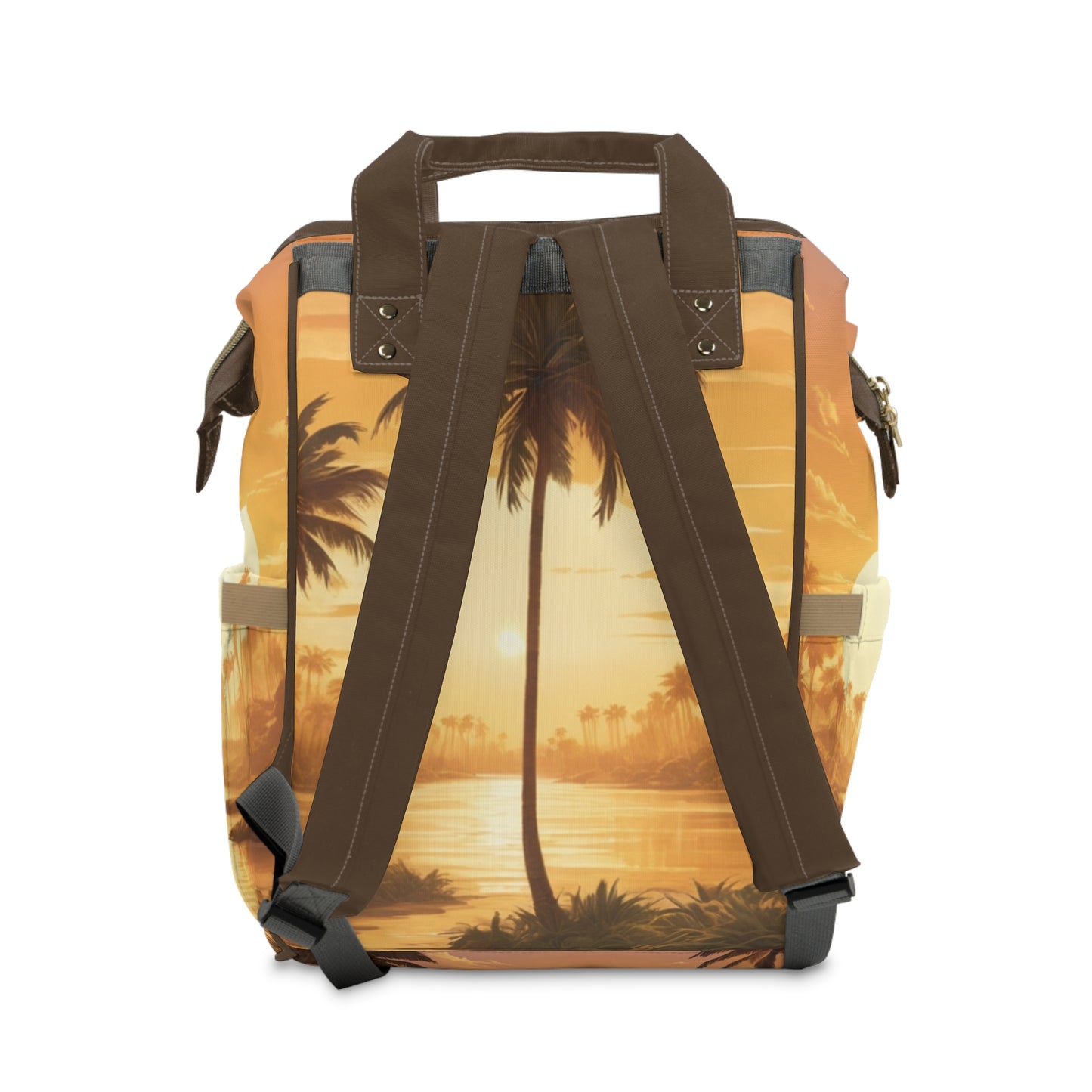 Boys Diaper Bag Personalized Arabic Baby Bag Noor Hayati My Light Sunset Palm Design