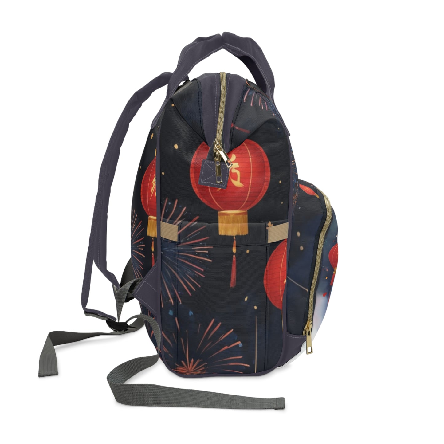 Boys Diaper Bag Personalized | Chinese Lion Dance Baby Bag