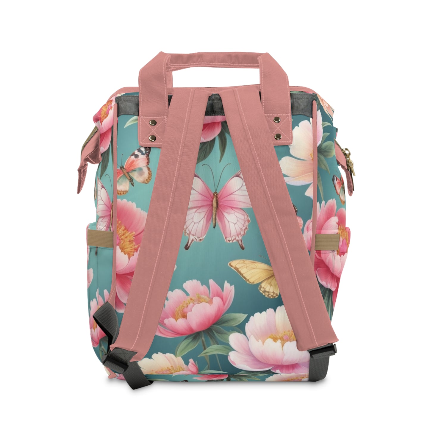 Girls Diaper Bag Personalized | Chinese Butterfly Garden Baby Bag