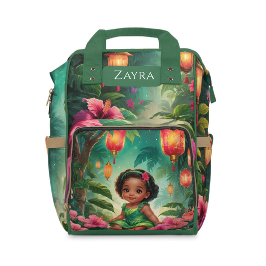 Zayra Aruban Baby Bag – Tropical Lantern Garden