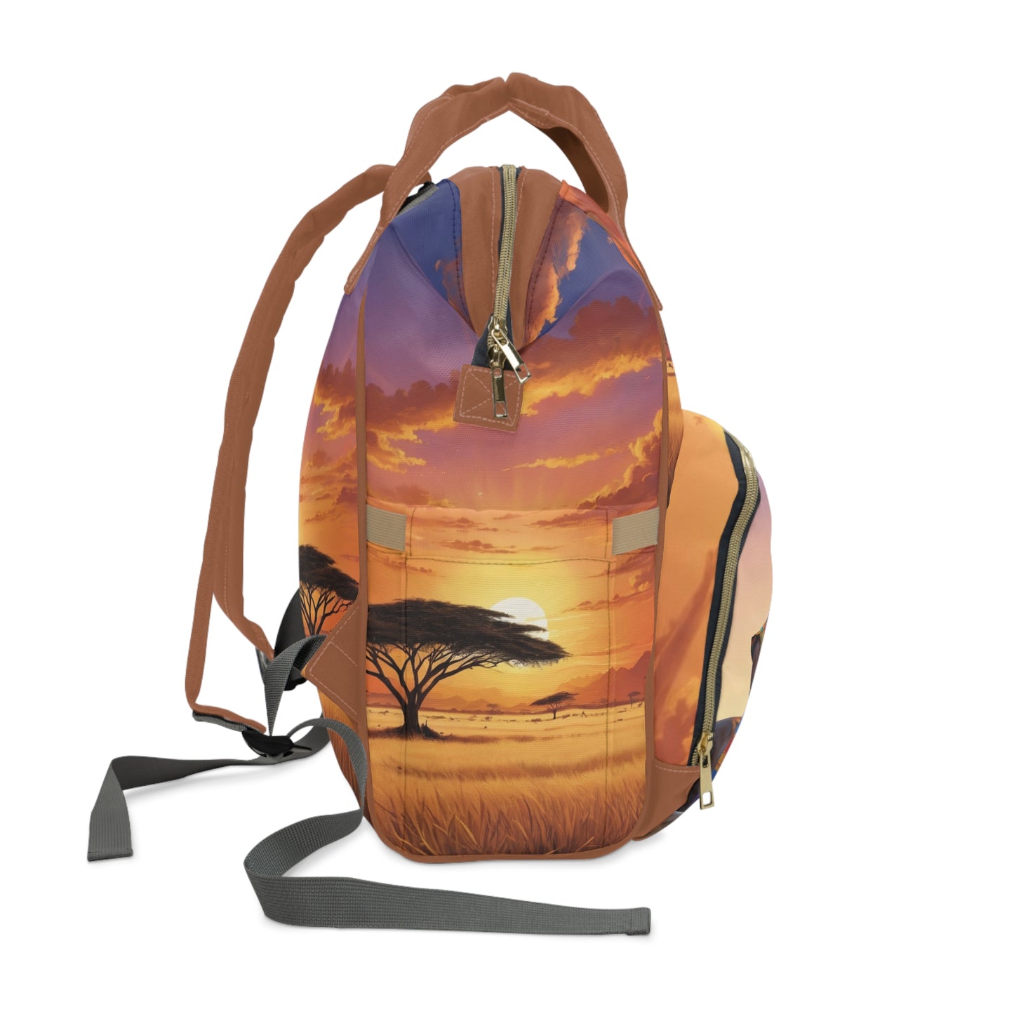 Girl Diaper Bag – Ghanaian Kente Horse Princess Edition