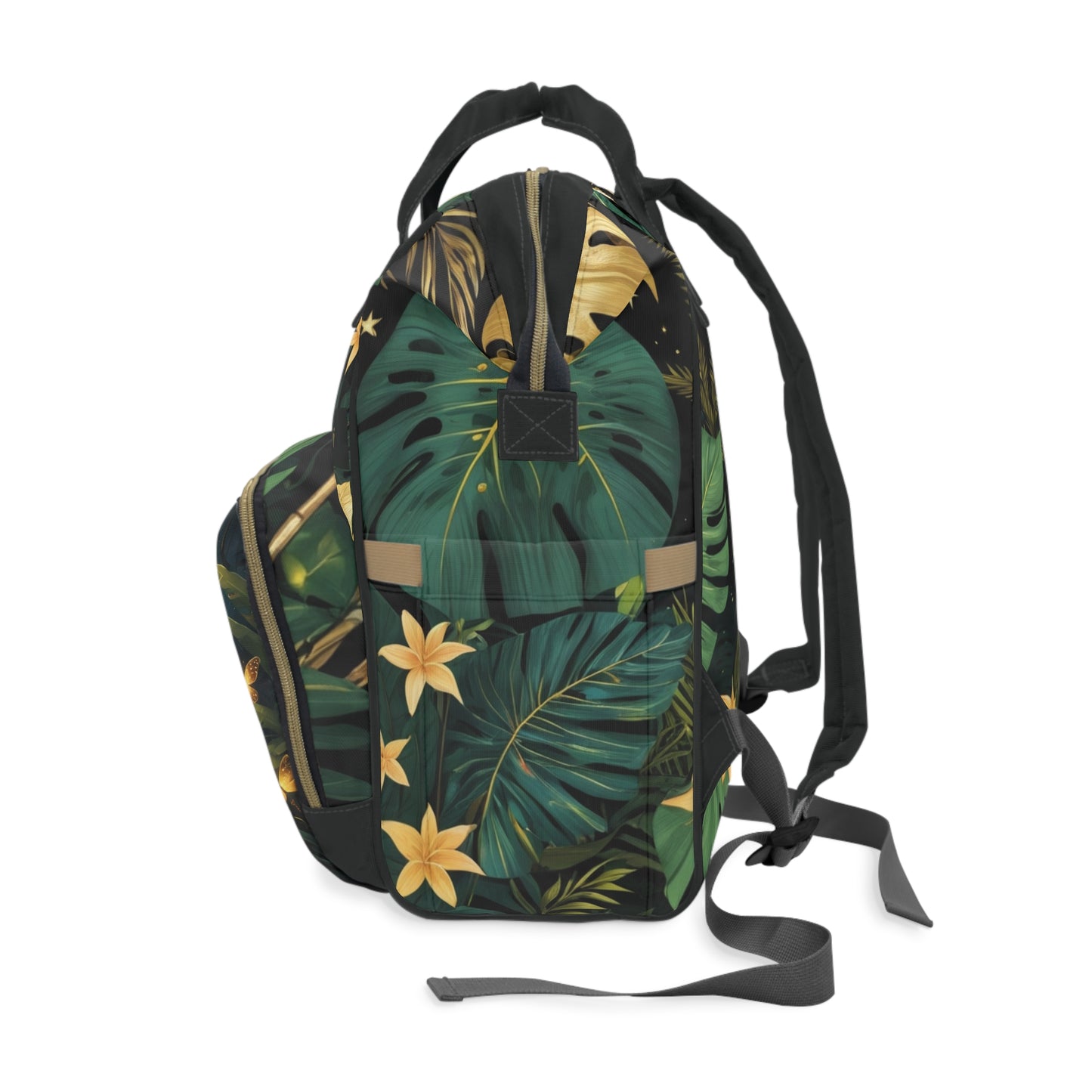 Boys Surinamese Backpack | Personalized Baby Boy Bag with Jaguar Cub & Love Quote | Unique Cultural Baby Shower Gift