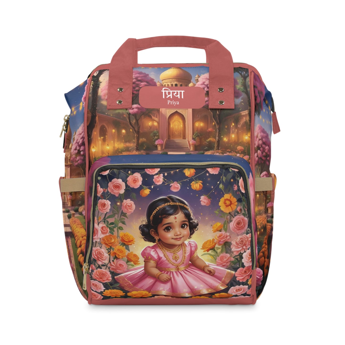Priya India Baby Bag – Rose Garden Princess, Free Personalization