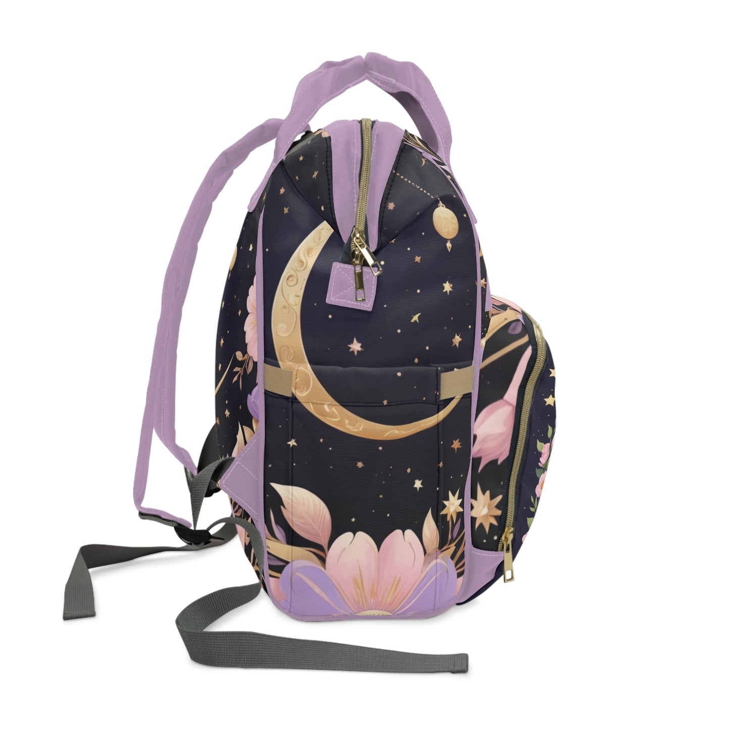 Girls Zodiac Backpack Taurus | Personalized Baby Girl Bag with Taurus Cow & Zodiac Quote | Unique Astrology Baby Shower Gift