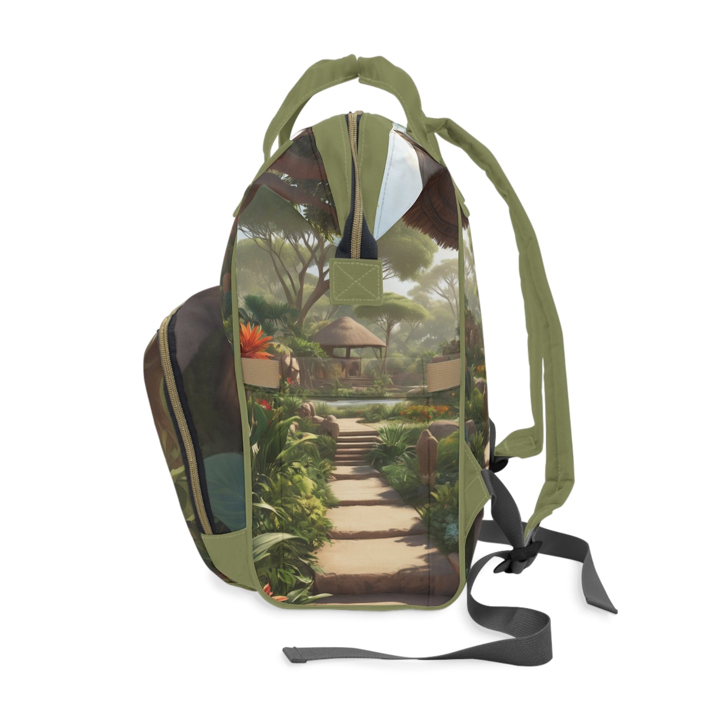 Girl Diaper Bag – Ghanaian Kente Sankofa Princess Edition