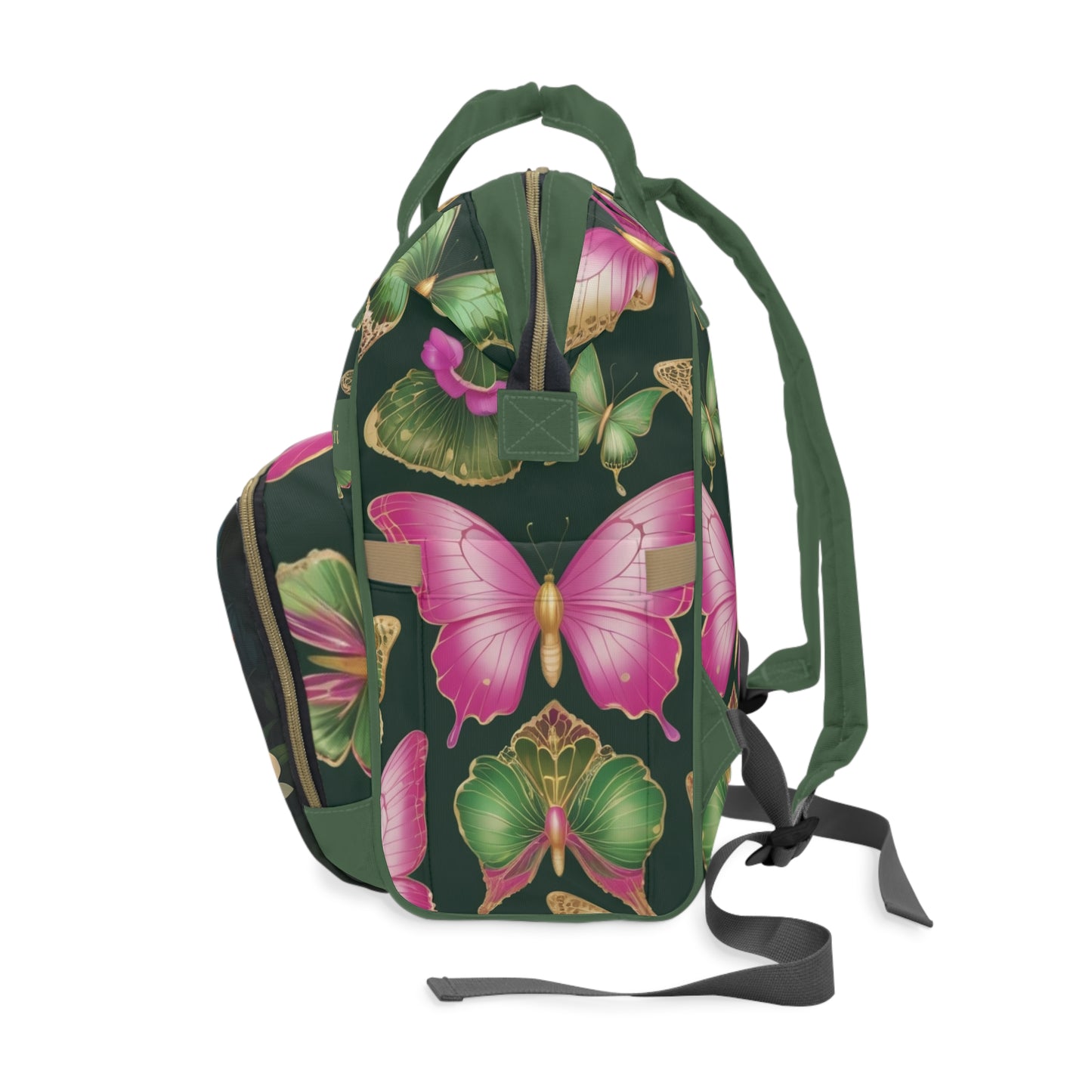 Girls Surinamese Backpack | Personalized Baby Girl Bag with Butterfly Fairy & Quote | Unique Cultural Baby Shower Gift