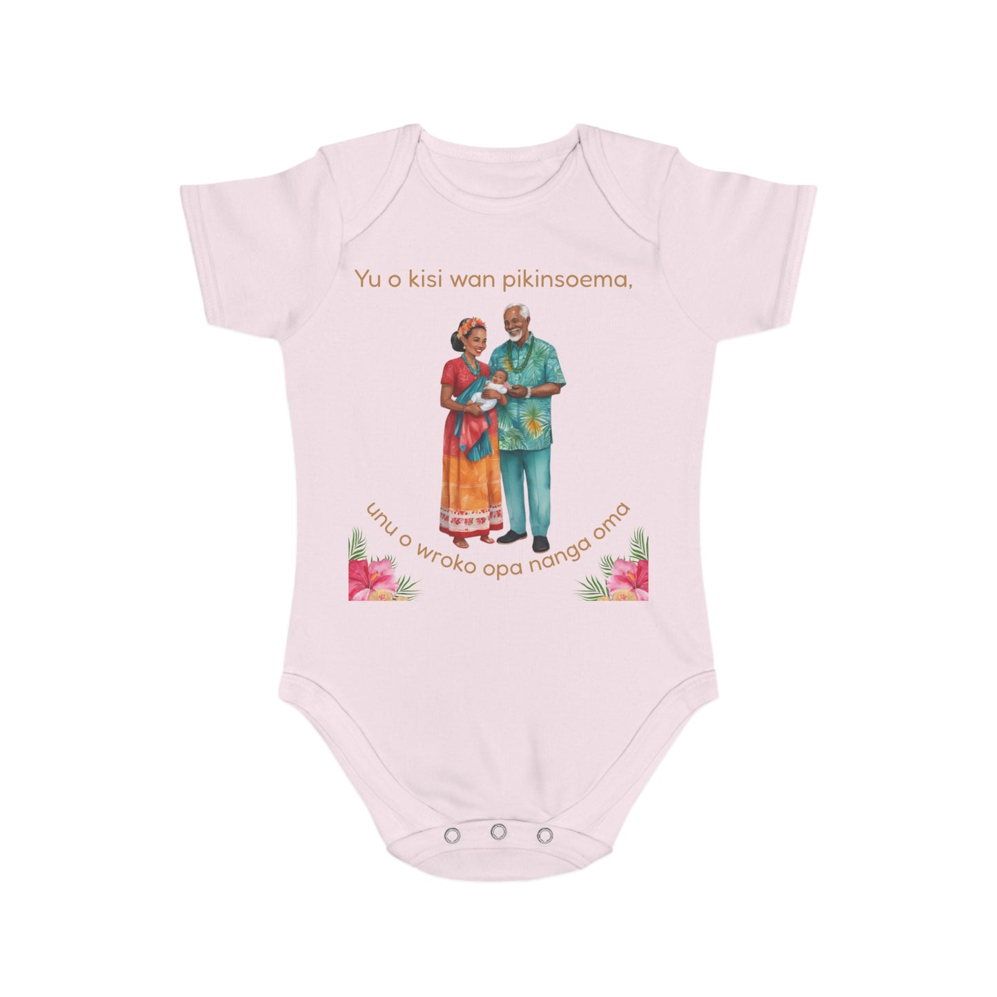 Surinamese Baby Announcement Bodysuit – Opa & Oma