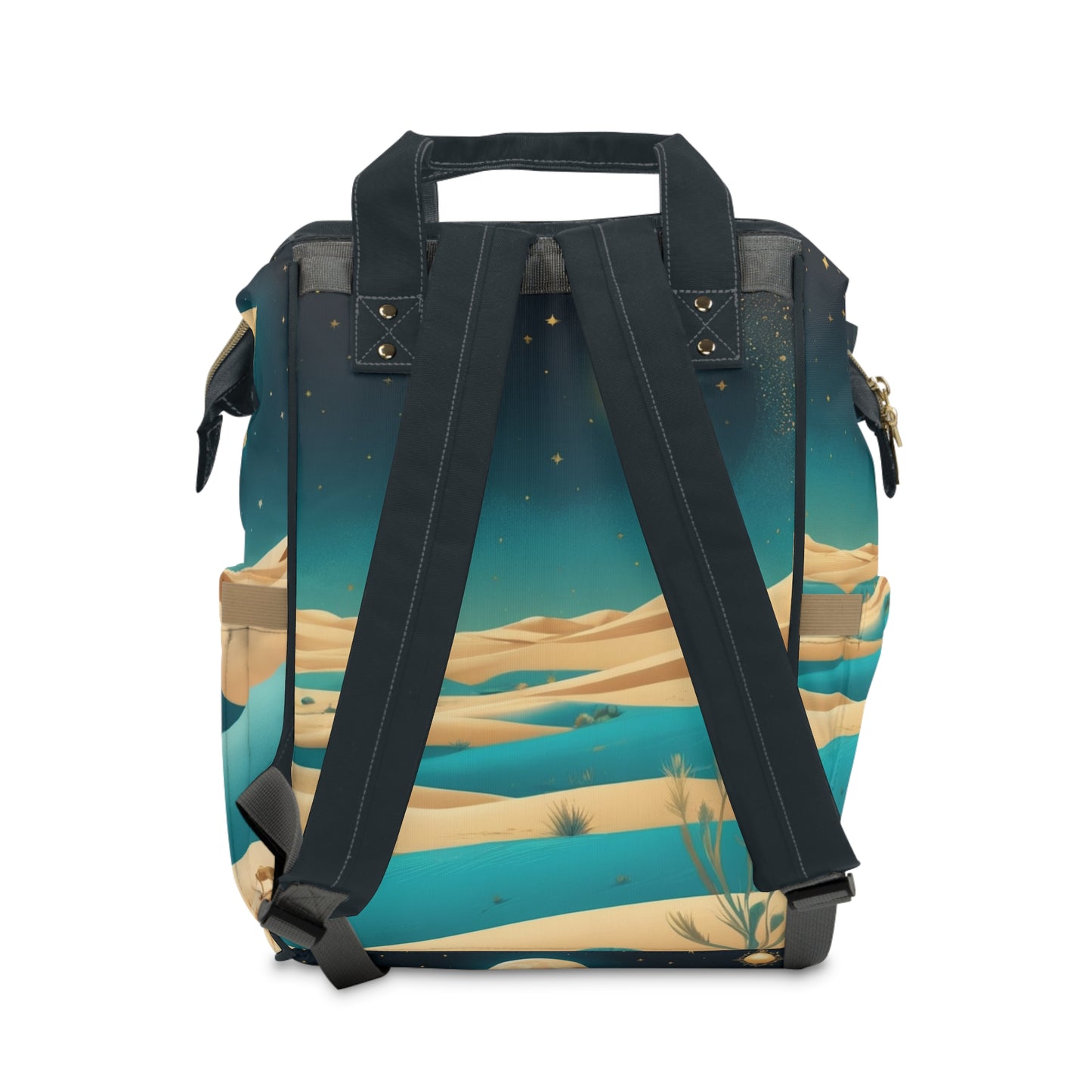 Boys Diaper Bag Personalized Persian | Baby Boy Backpack with Farsi Desert Tent and Adventure Quote | Unique Cultural Baby Shower Gift