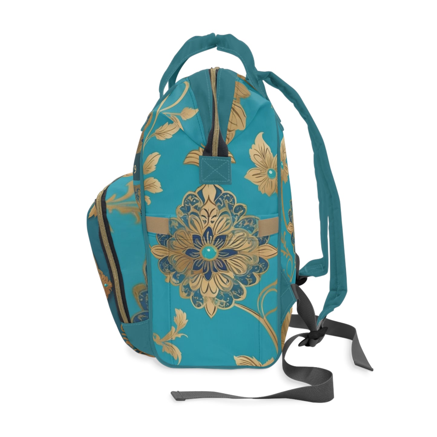 Boys Diaper Bag Personalized Persian | Baby Boy Backpack with Farsi Royal Crown and Blessing Quote | Unique Cultural Baby Shower Gift