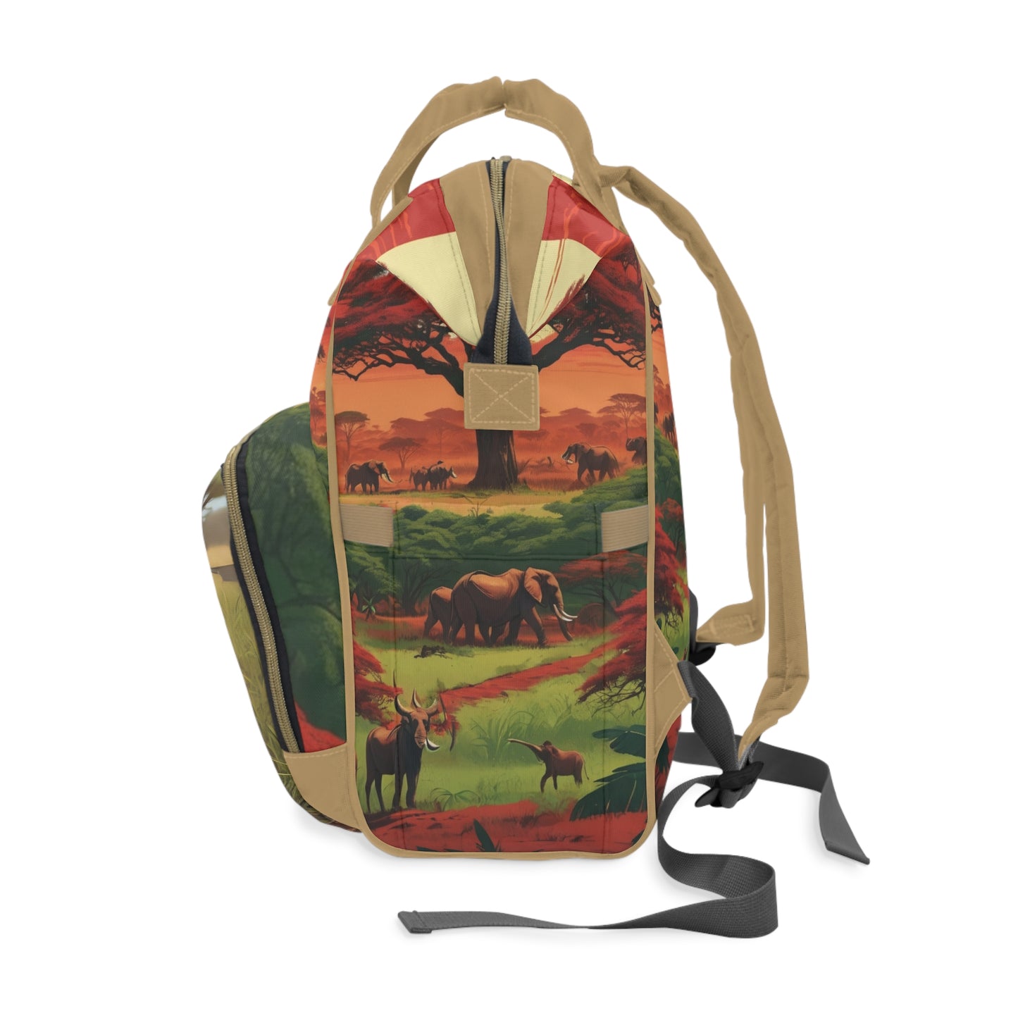 Boys Ghanaian Kente – Cheetah Prince Diaper Bag (Kojo Edition)