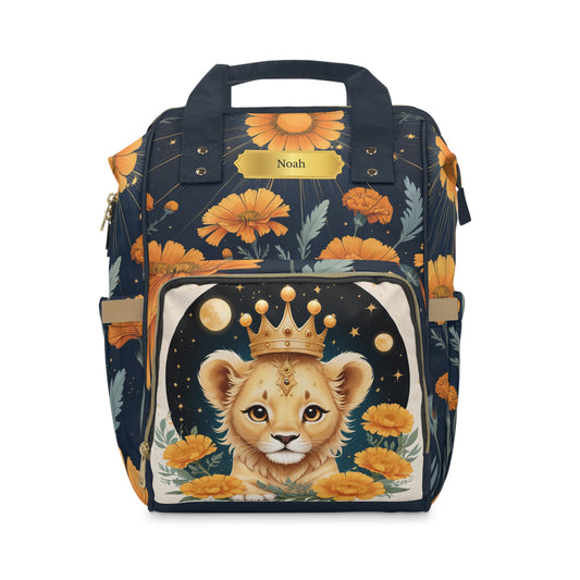 Leo Zodiac Diaper Bag for Boys – Personalized with Your Baby’s Name