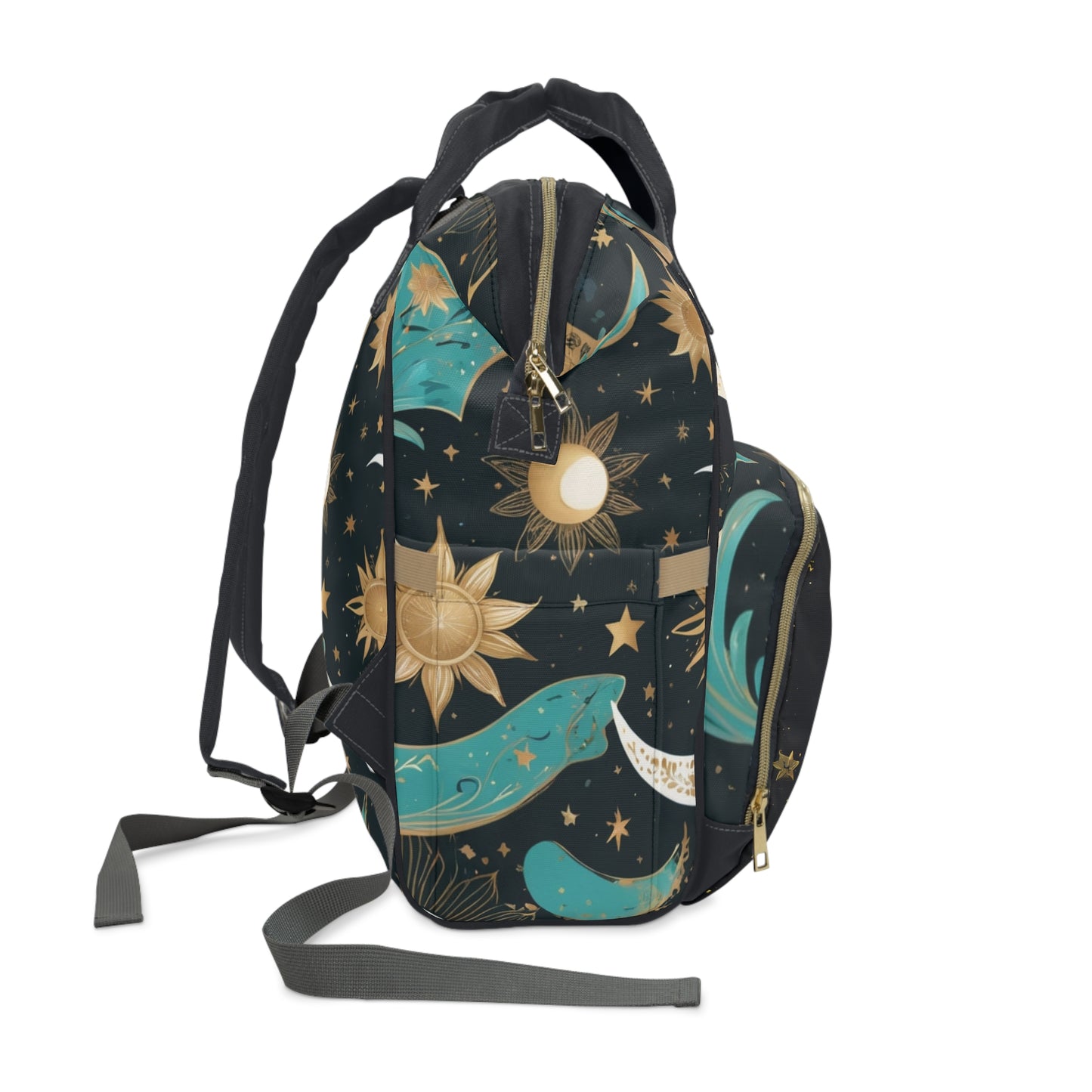 Boys Zodiac Backpack Virgo | Personalized Baby Boy Bag with Angel & Moon Design | Unique Astrology Baby Shower Gift
