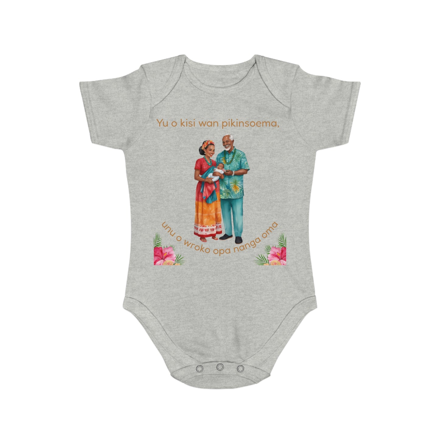 Surinamese Baby Announcement Bodysuit – Opa & Oma