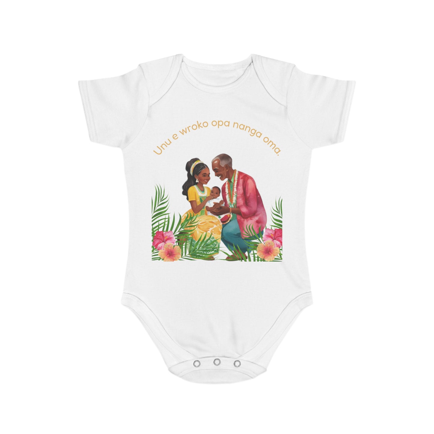 Surinamese Baby Announcement Bodysuit – Opa & Oma