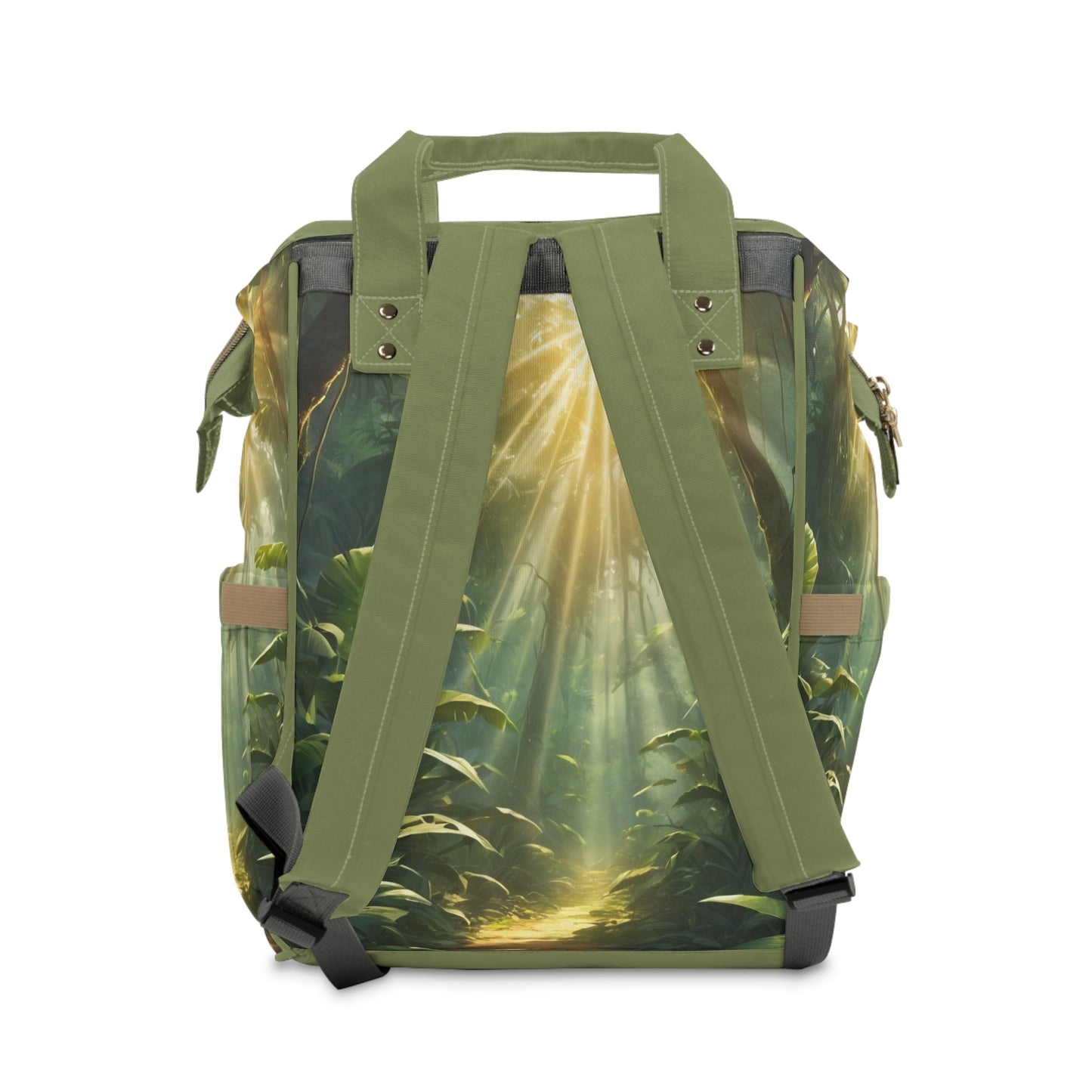 Girl Diaper Bag – Ghanaian Kente Elephant Princess Edition