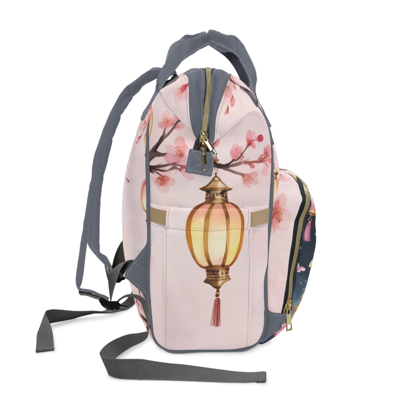 Girls Diaper Bag Personalized | Chinese Rabbit Blossom Baby Bag