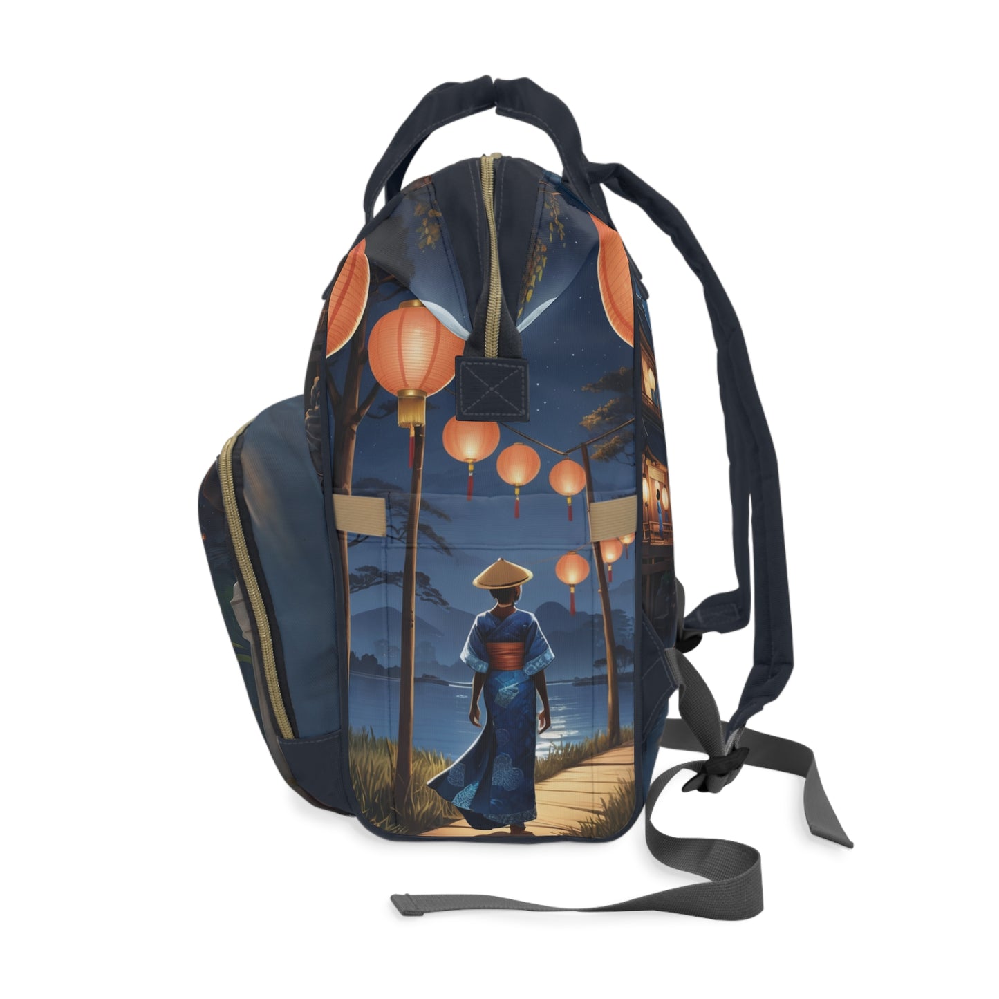 Girls African Diaper Bag – Yoruba Moon Princess Yemisi