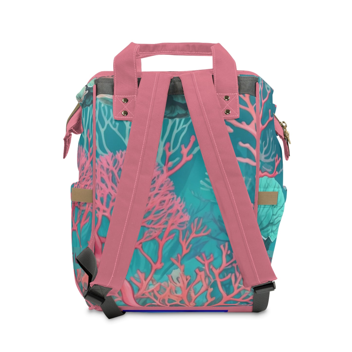 Girls Diaper Bag Personalized Aruba Baby Bag Coral Reef Seahorse Ocean Waterproof Backpack