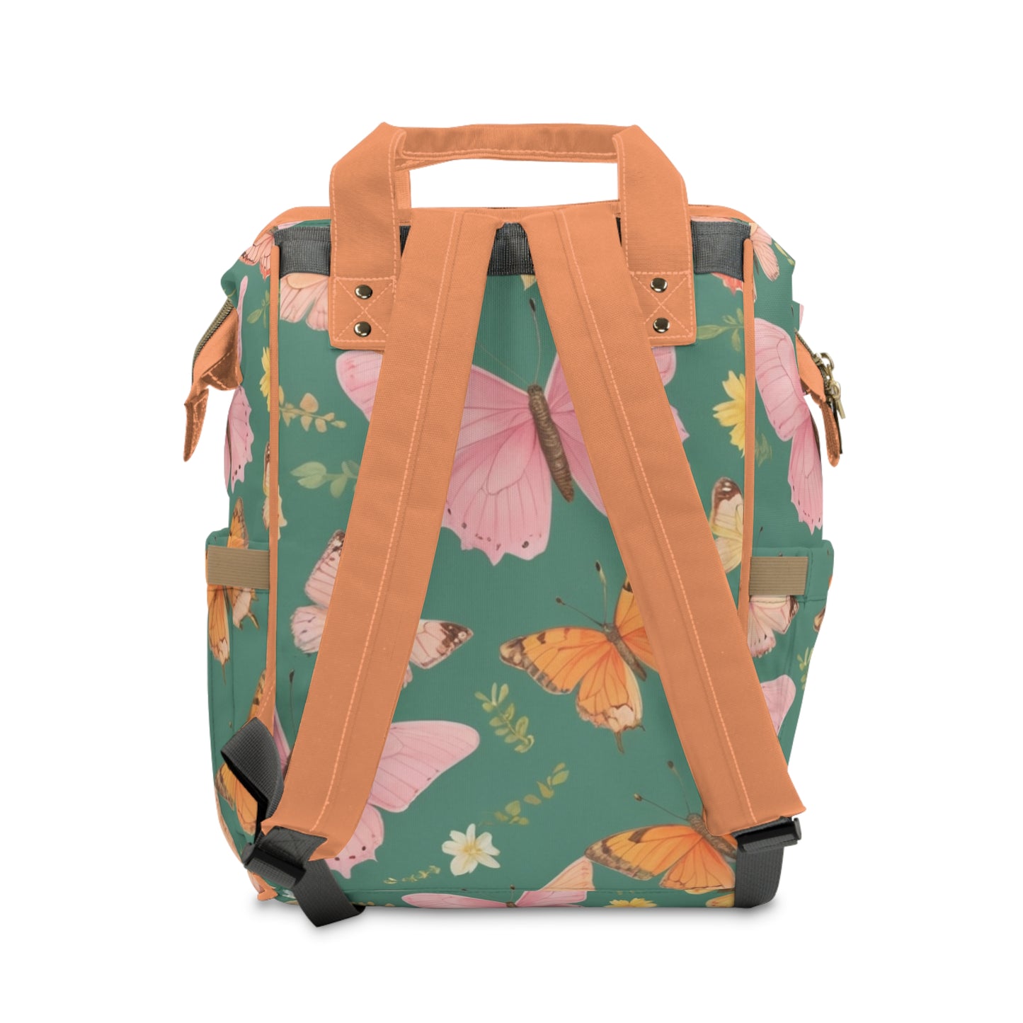 Girls Surinamese Backpack | Personalized Baby Girl Bag with Flower Crown & Butterfly Quote | Unique Cultural Baby Shower Gift