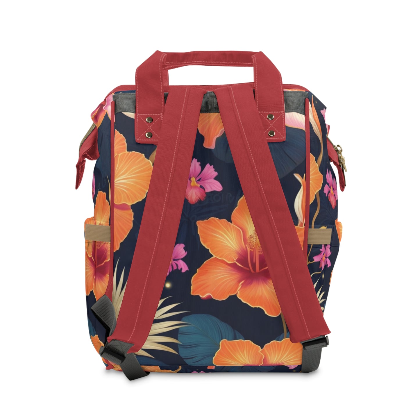 Girls Surinamese Backpack | Personalized Baby Girl Bag with Moon & Hibiscus Quote | Unique Cultural Baby Shower Gift