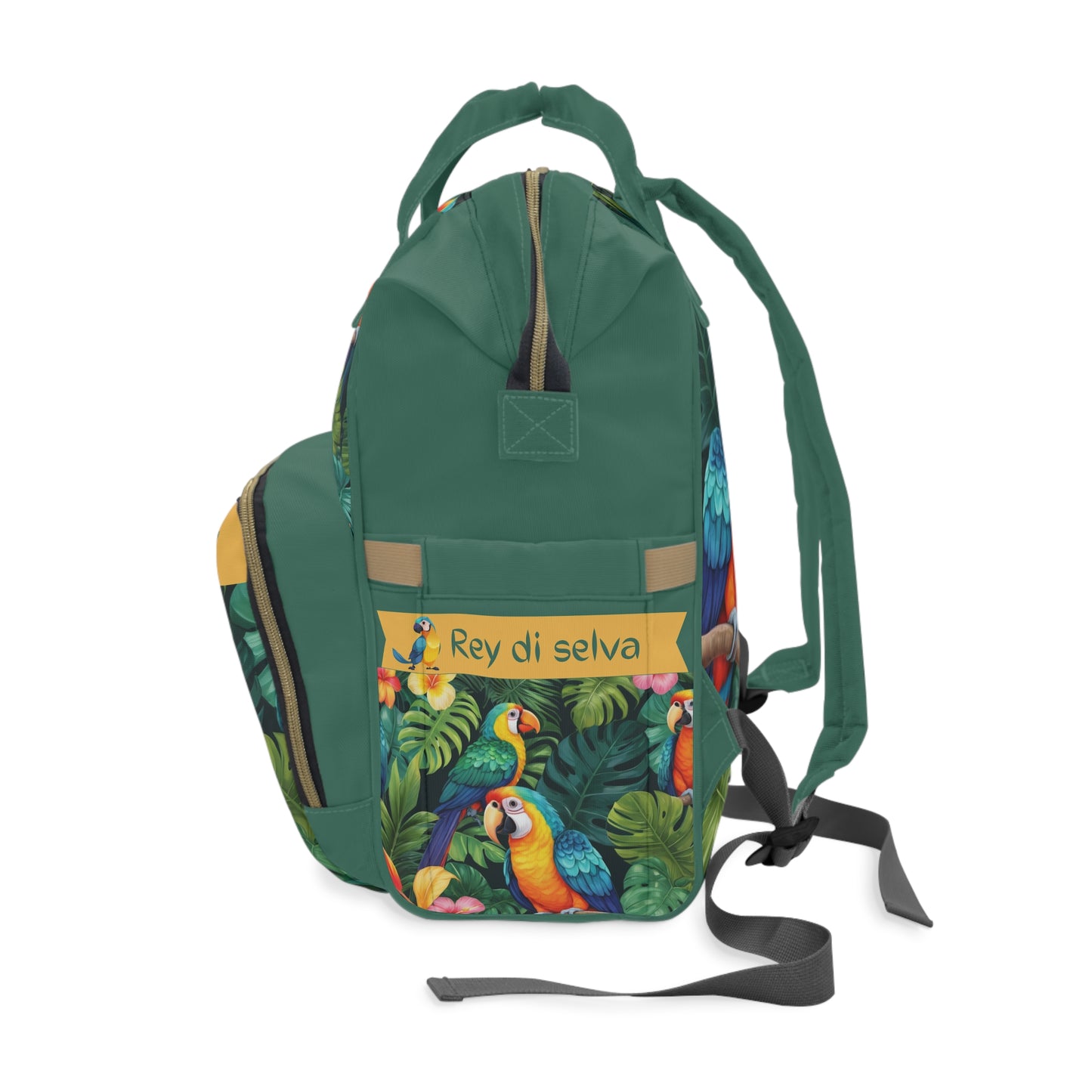 Boys Diaper Bag Backpack Parrot Jungle King Waterproof Baby Bag About This Item