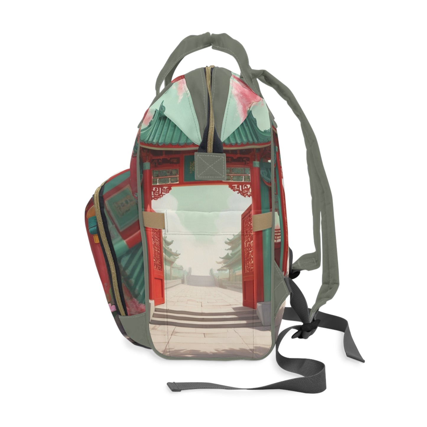 Girls Diaper Bag Personalized | Chinese Guardian Kitty Baby Bag