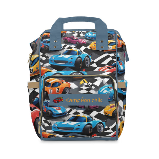 Boys Diaper Bag Personalized Aruba Baby Bag Race Car Champion Waterproof Backpack