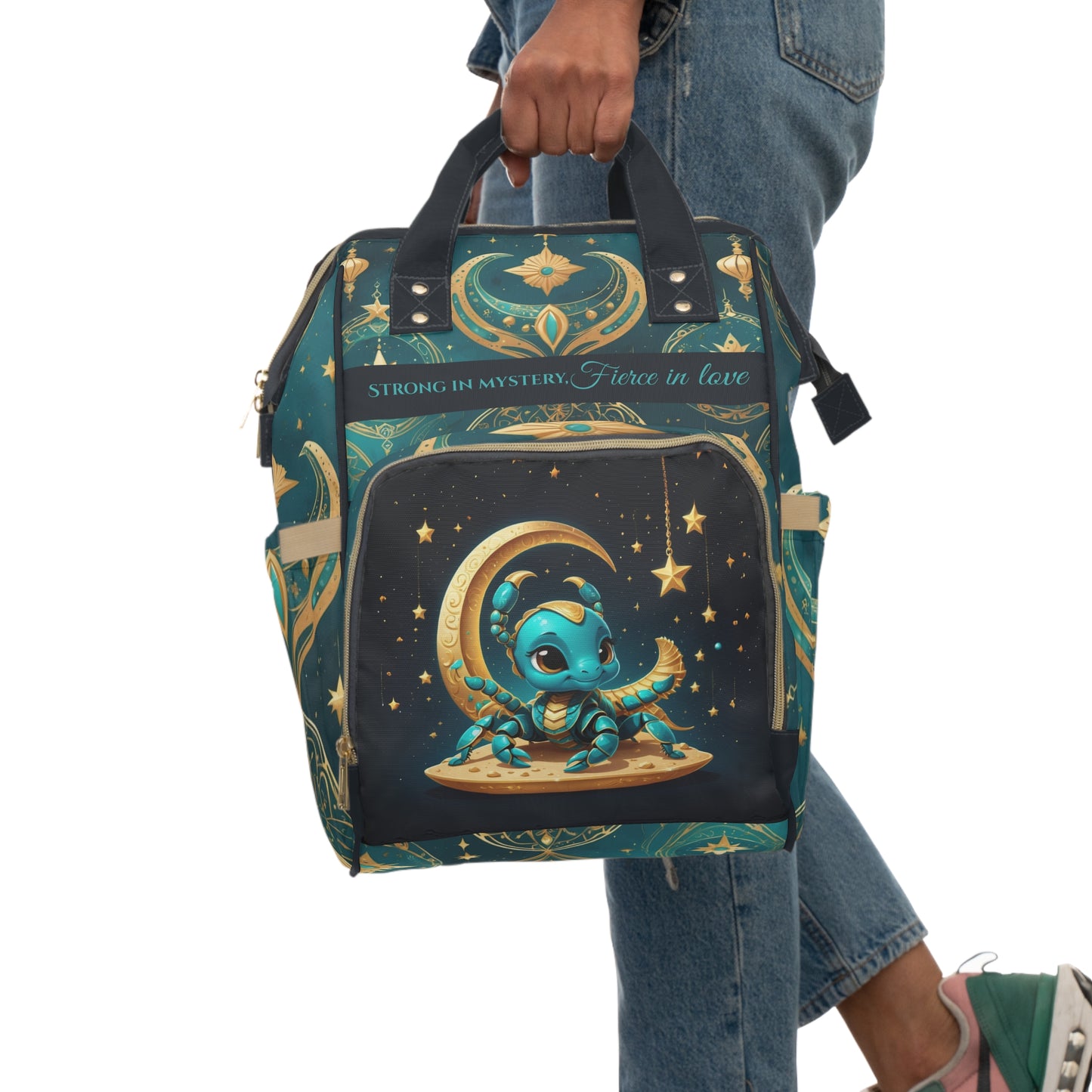 Boys Zodiac Backpack Scorpio | Personalized Baby Boy Bag with Scorpion & Zodiac Quote | Unique Astrology Baby Shower Gift