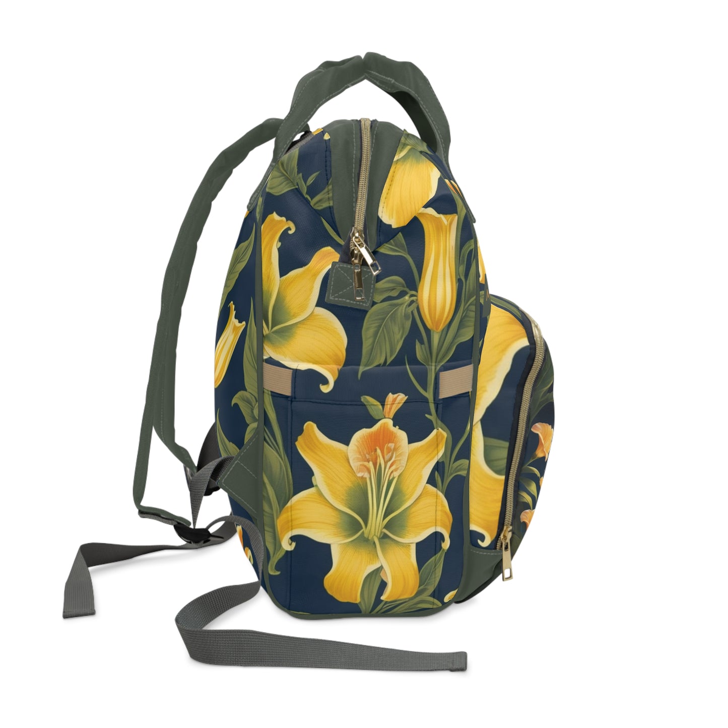 Boys Suriname Backpack | Personalized Baby Boy Bag with Moon & Floral Quote | Unique Cultural Baby Shower Gift