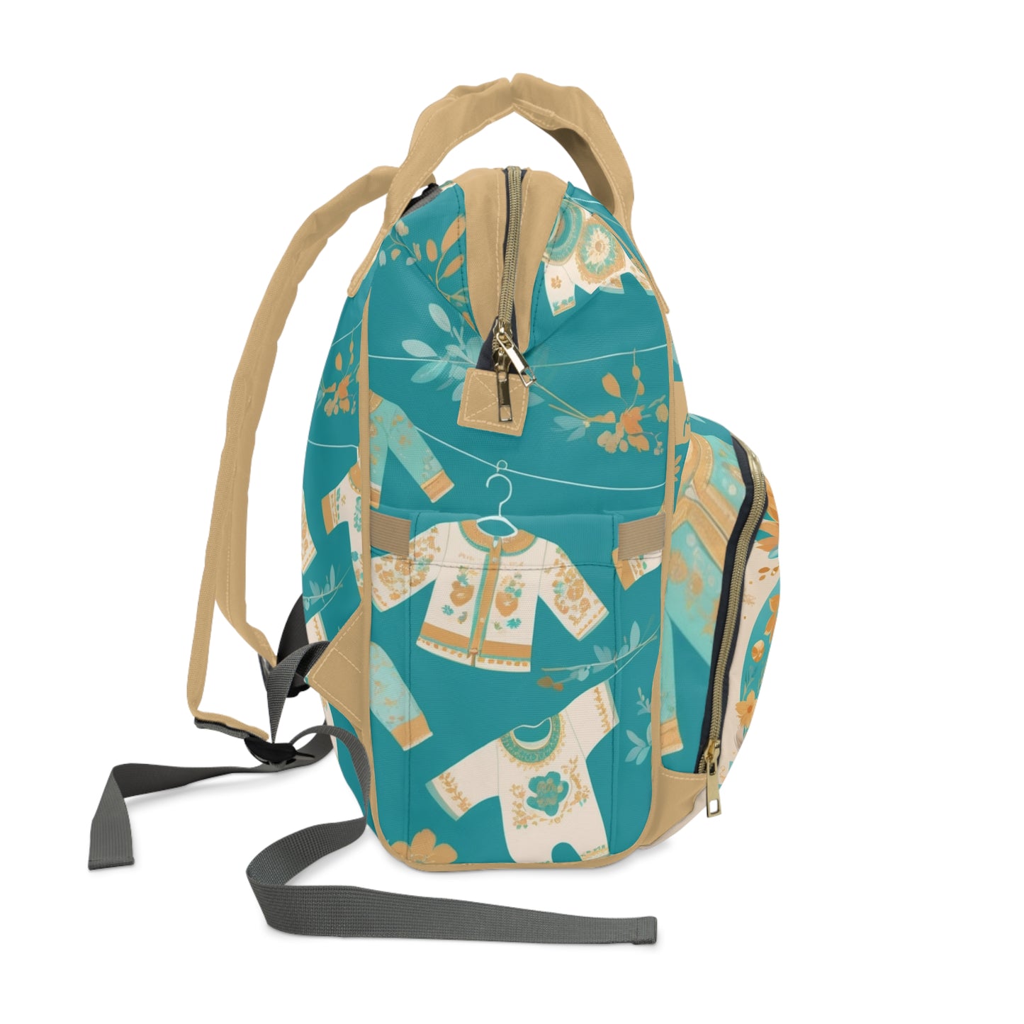 Boys Diaper Bag Personalized Persian | Baby Boy Backpack with Farsi Toy Horse & Sweet Quote | Unique Cultural Baby Shower Gift