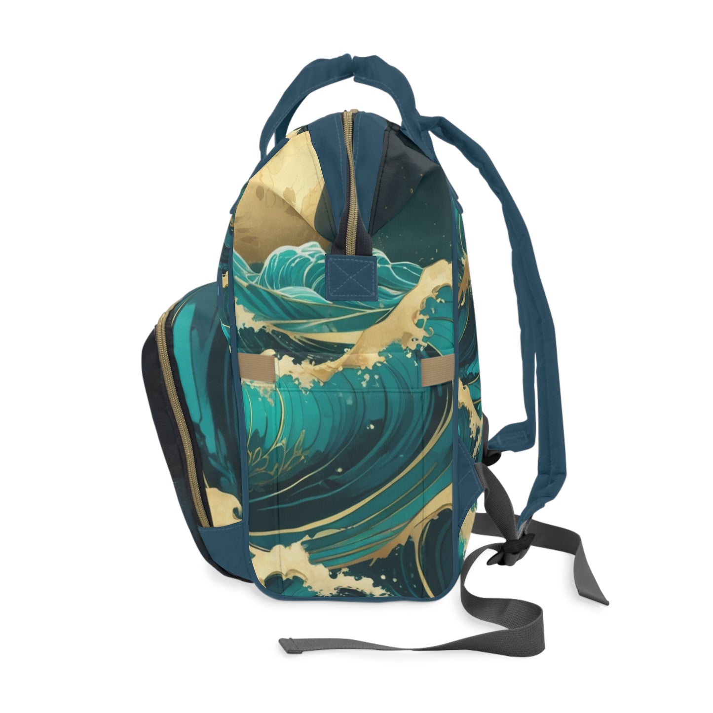 Boys Backpack Surinamese | Personalized Baby Boy Bag with River Canoe & Cultural Quote | Unique Suriname Baby Shower Gift