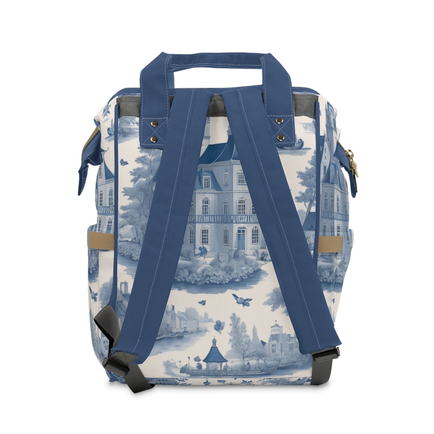 Boys Diaper Bag – Delft Blue Horse Edition | Personalized Baby Backpack
