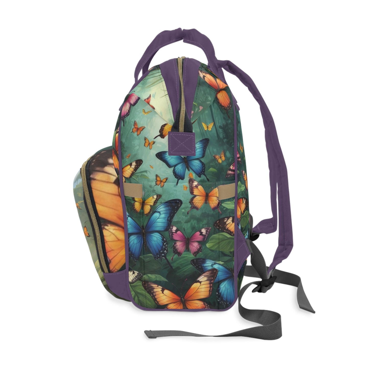 Girls African Diaper Bag – Yoruba Butterfly Princess Ireti