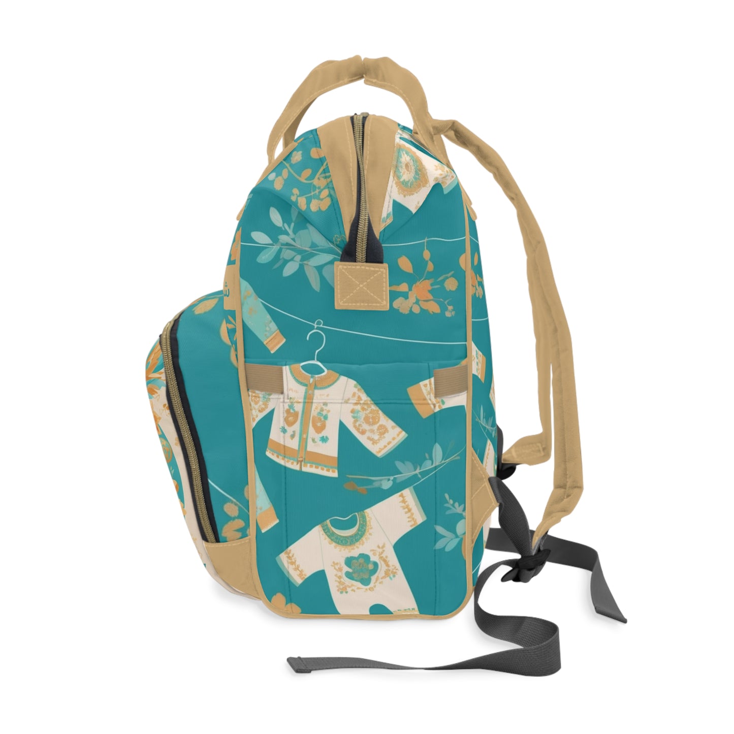 Boys Diaper Bag Personalized Persian | Baby Boy Backpack with Farsi Toy Horse & Sweet Quote | Unique Cultural Baby Shower Gift