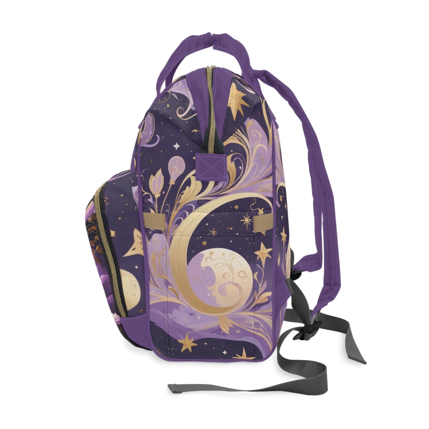 Girls Zodiac Backpack Aquarius | Personalized Baby Girl Bag with Water Bearer & Zodiac Quote | Unique Astrology Baby Shower Gift