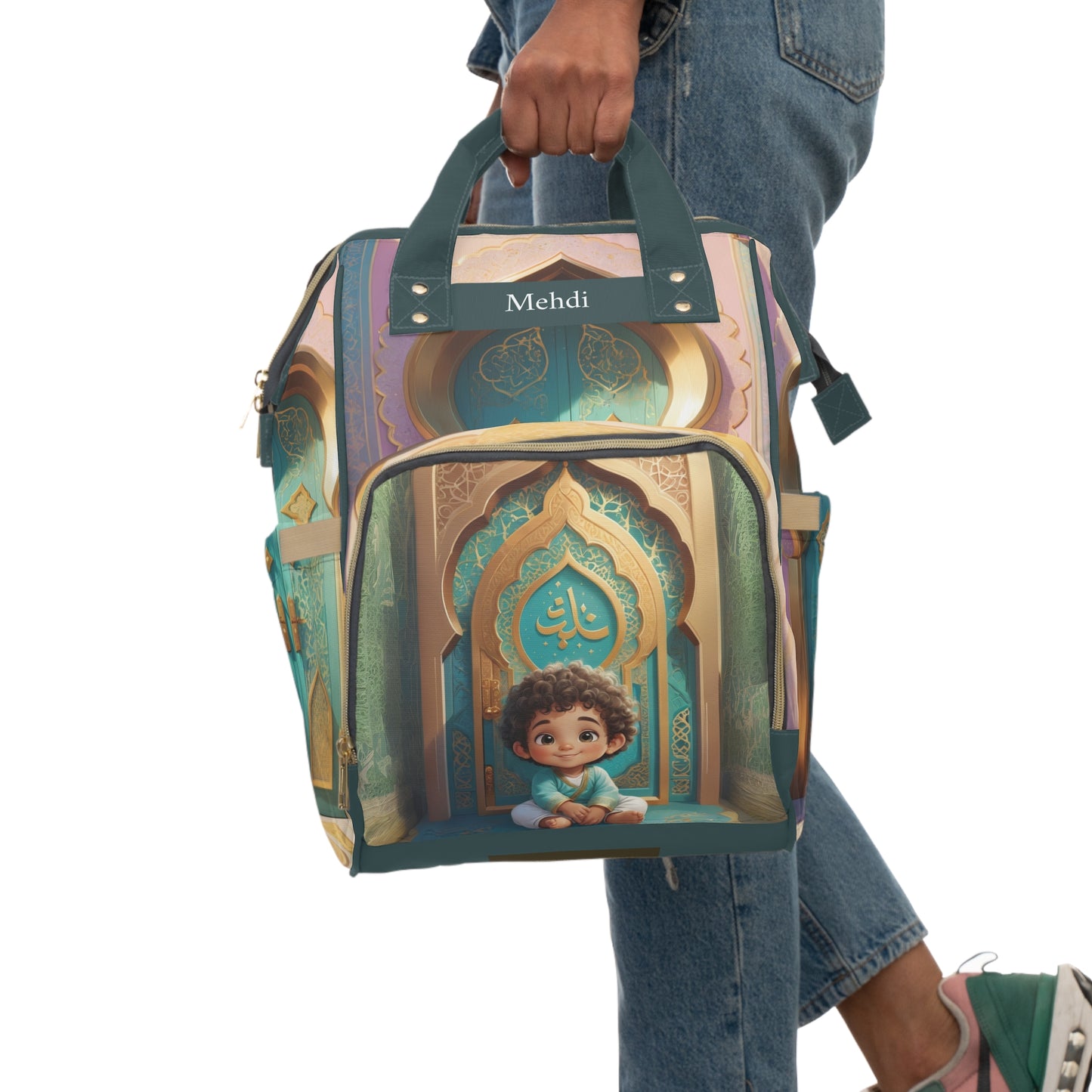 Mehdi Calligraphy Glow Baby Bag – Personalized Moroccan