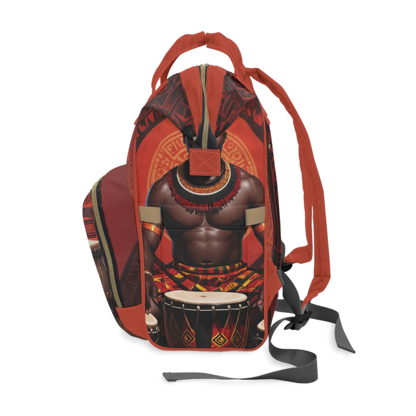 Boys Ghanaian Kente – Drum Prince Diaper Bag (Yaw Edition)