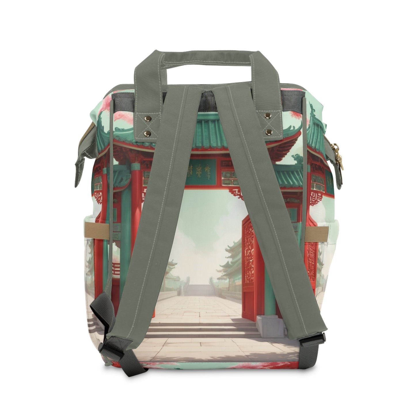 Girls Diaper Bag Personalized | Chinese Guardian Kitty Baby Bag