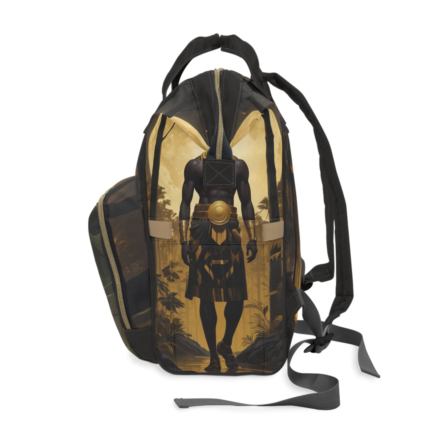 Boys Ghanaian Kente – Black Panther Prince Diaper Bag (Kwabena Edition)