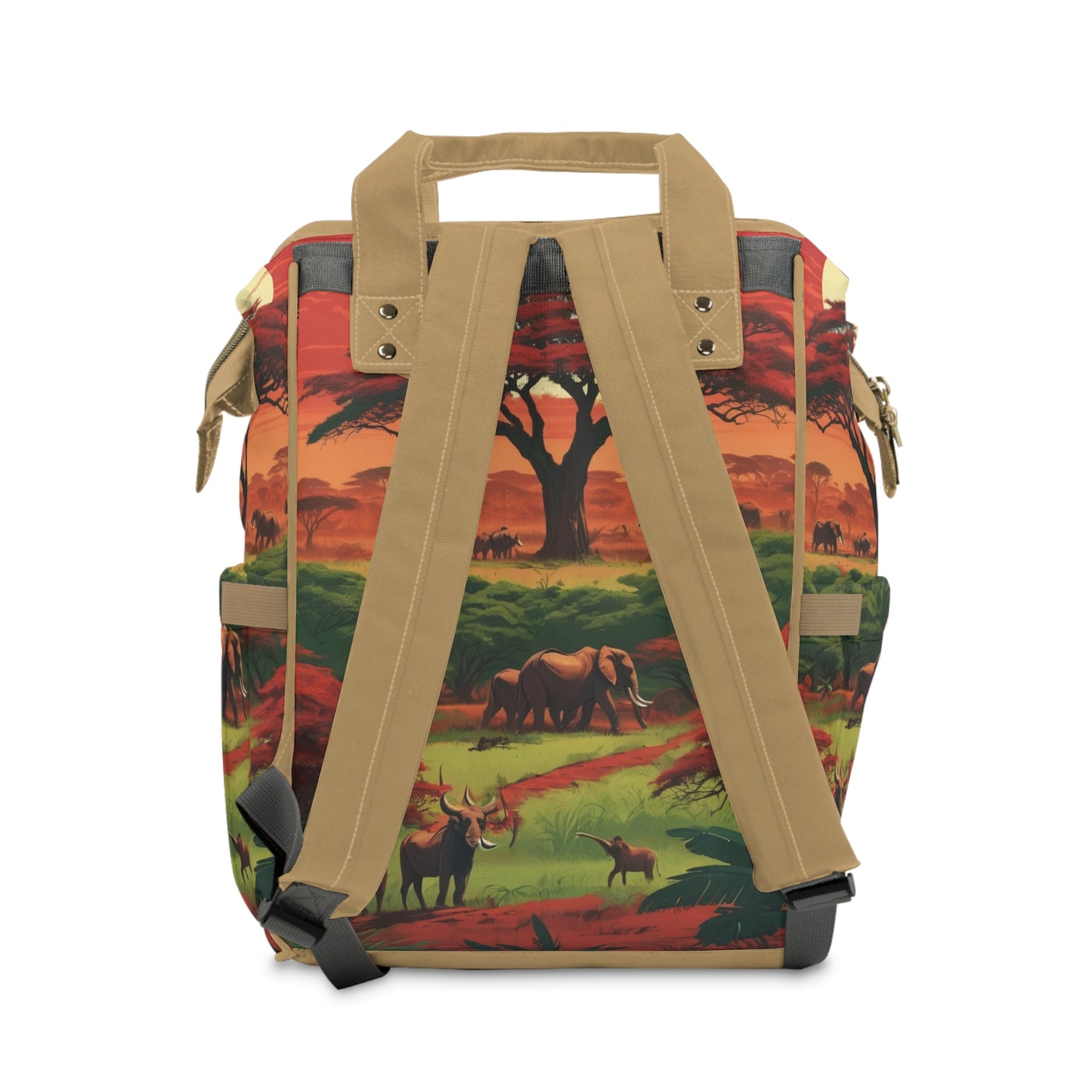 Boys Ghanaian Kente – Cheetah Prince Diaper Bag (Kojo Edition)