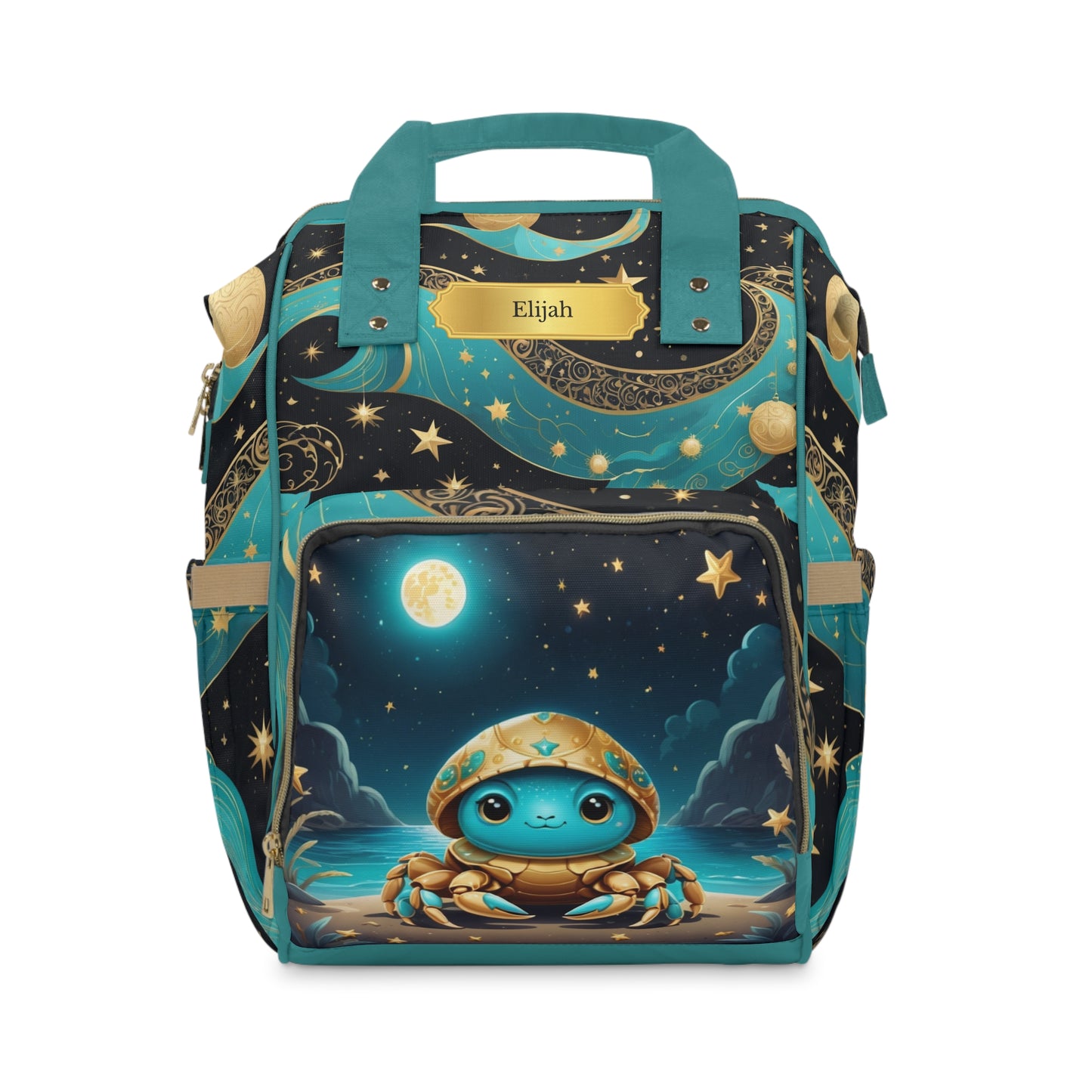 Cancer Zodiac Diaper Bag for Boys – Personalized Baby Name - 2026